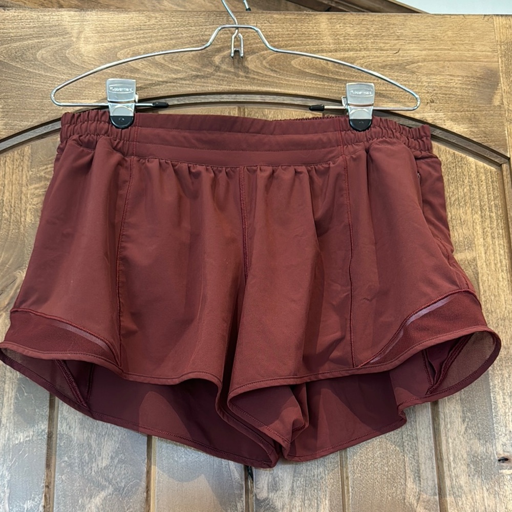 lululemon athletica Women's Athletic Shorts - Burgundy